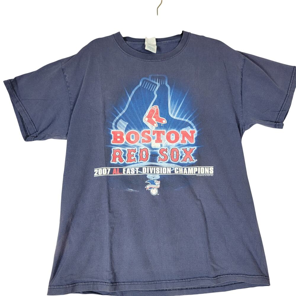 Boston Red Sox 2007 AL East Division Champions T-Shirt Mens Size L